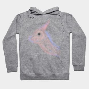 Pink blue watercolor animals unicorn art Hoodie